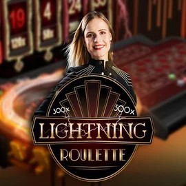 Lightning Roulette online game logo by Evolution on 711-nl.casino