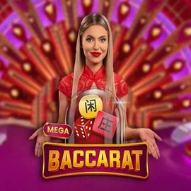 Mega Baccarat logo by Pragmatic Play 711 Casino